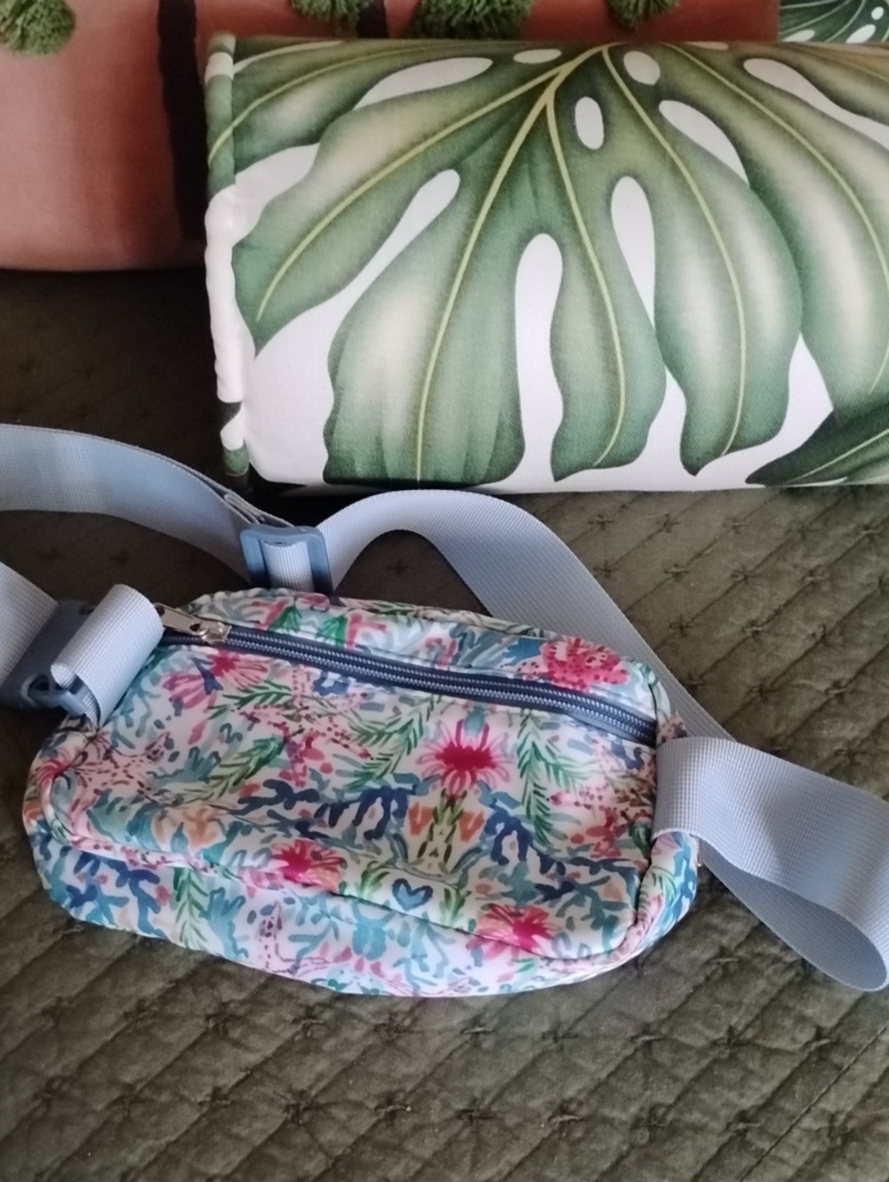 Tropical Print Fanny Pack